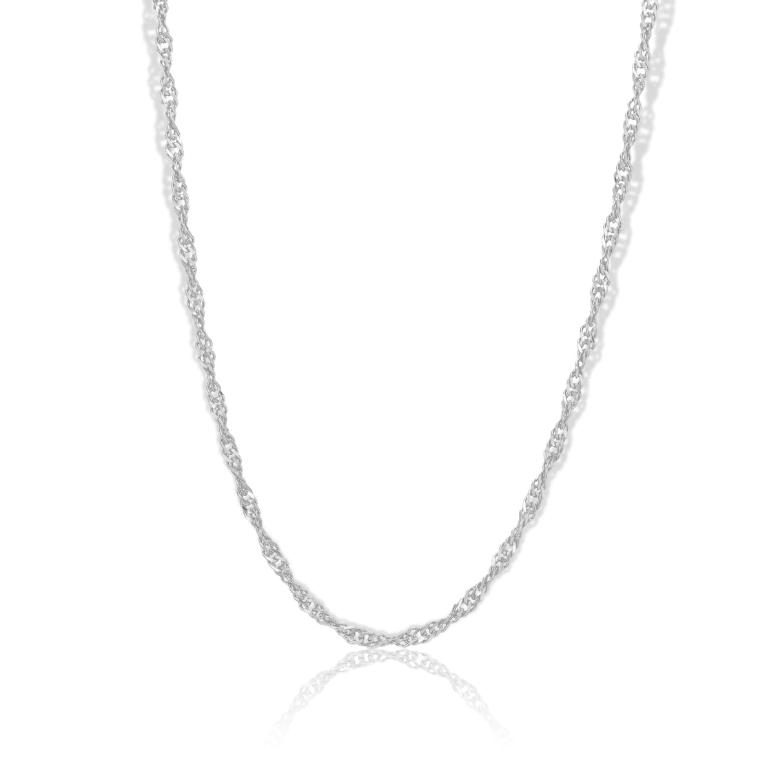 925 Sterling Silver Quantum Twist Rope Chain for Men
