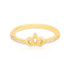 925 Sterling Silver QueenLit Crown Gold Plated Ring for Women