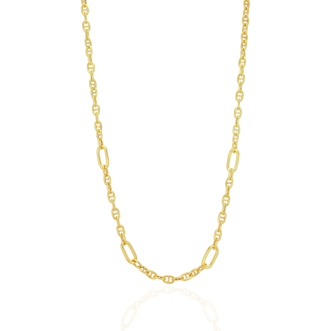 925 Sterling Silver Radiant Matrix Link Chain for Men