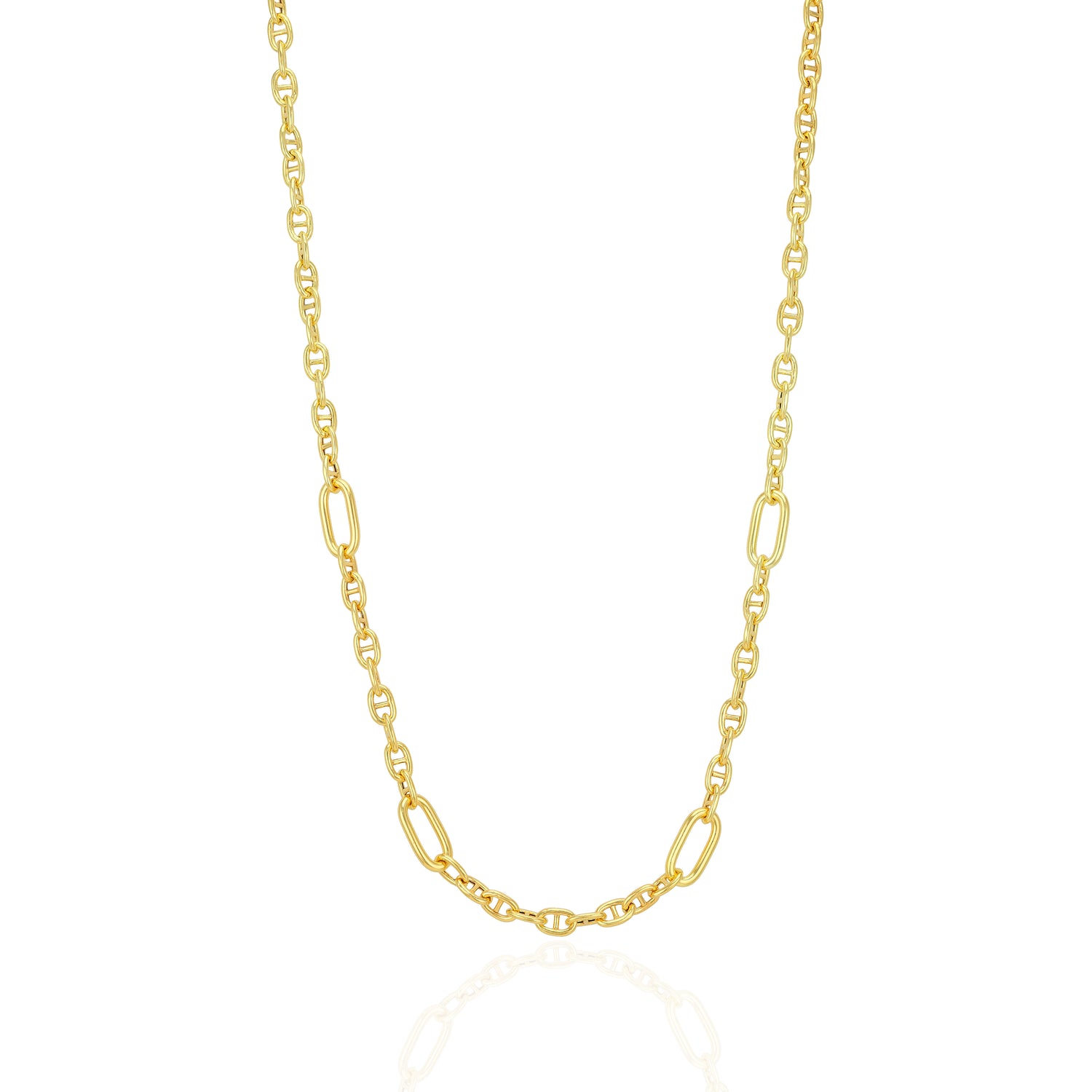 925 Sterling Silver Radiant Matrix Link Chain for Men