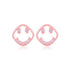 925 Sterling Silver Radiant Smiley Earrings For Women