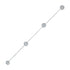 925 Sterling Silver Radiant Strand Diamond Chain Coat pin for Men