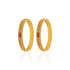 925 Sterling Silver Raised Leaf Motifs Twin Red Accents Gold Plated Bangles for Women