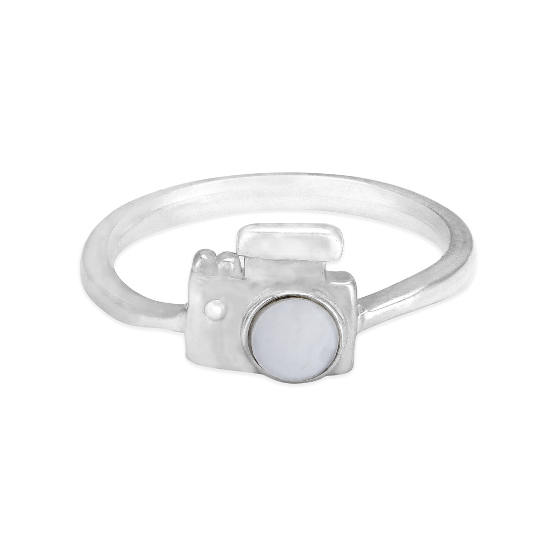 925 Sterling Silver Retro Camera Ring for Women