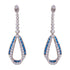 925 Sterling Silver Rhodium Blue Drop Earring