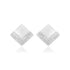 925 Sterling Silver Diamond Shaped V Layer Stoned Earrings For Women
