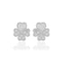925 Sterling Silver Heart Shaped Petals Earrings For Women