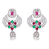 925 Sterling Silver Rhodium Pearl Dangles Earring