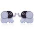 925 Sterling Silver Rhodium Plated Baby Elephant Stud For Kids