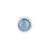 925 Sterling Silver Rhodium Plated Blue Mist Dome Charm Nosepin for Women