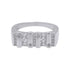 925 Sterling Silver Rhodium Plated Bold Statement Rings for Men