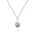 925 Sterling Silver Rhodium Plated Colorspin Candy Pendant For Kids