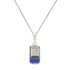 925 Sterling Silver Rhodium Plated Mini Blue Cruiser Pendant For Kids