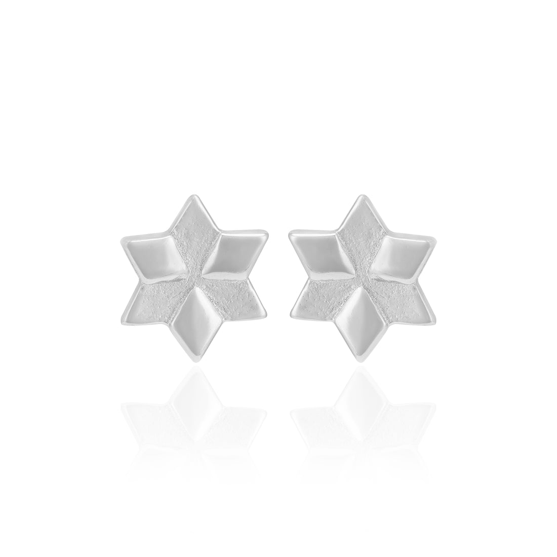 925 Sterling Silver Rhodium Plated Northstar Shine Stud for Women