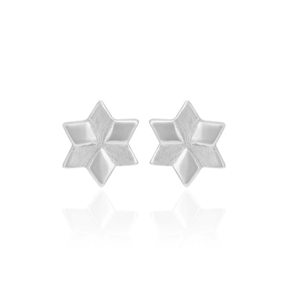 925 Sterling Silver Rhodium Plated Northstar Shine Stud for Women