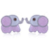 925 Sterling Silver Rhodium Plated Pinkie Trunks Stud For Kids