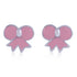 925 Sterling Silver Rhodium Plated Rosie Bow Stud For Kids