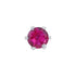 925 Sterling Silver Rhodium Plated Ruby Pop Minimal Nosepin for Women