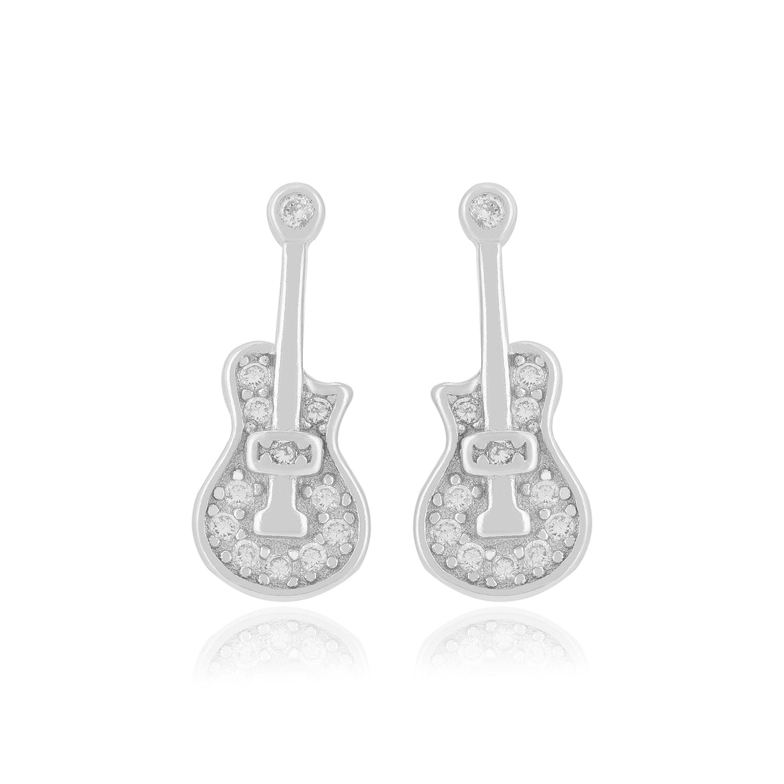 925 Sterling Silver Rockin Guitar Inspired Earrings