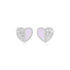 925 Sterling Silver Split Heart Earrings For Women