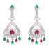 925 Sterling Silver Rhodium Swing Earrings