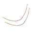 925 Sterling Silver Rhombus-shaped Rose Gold Anklets For Women