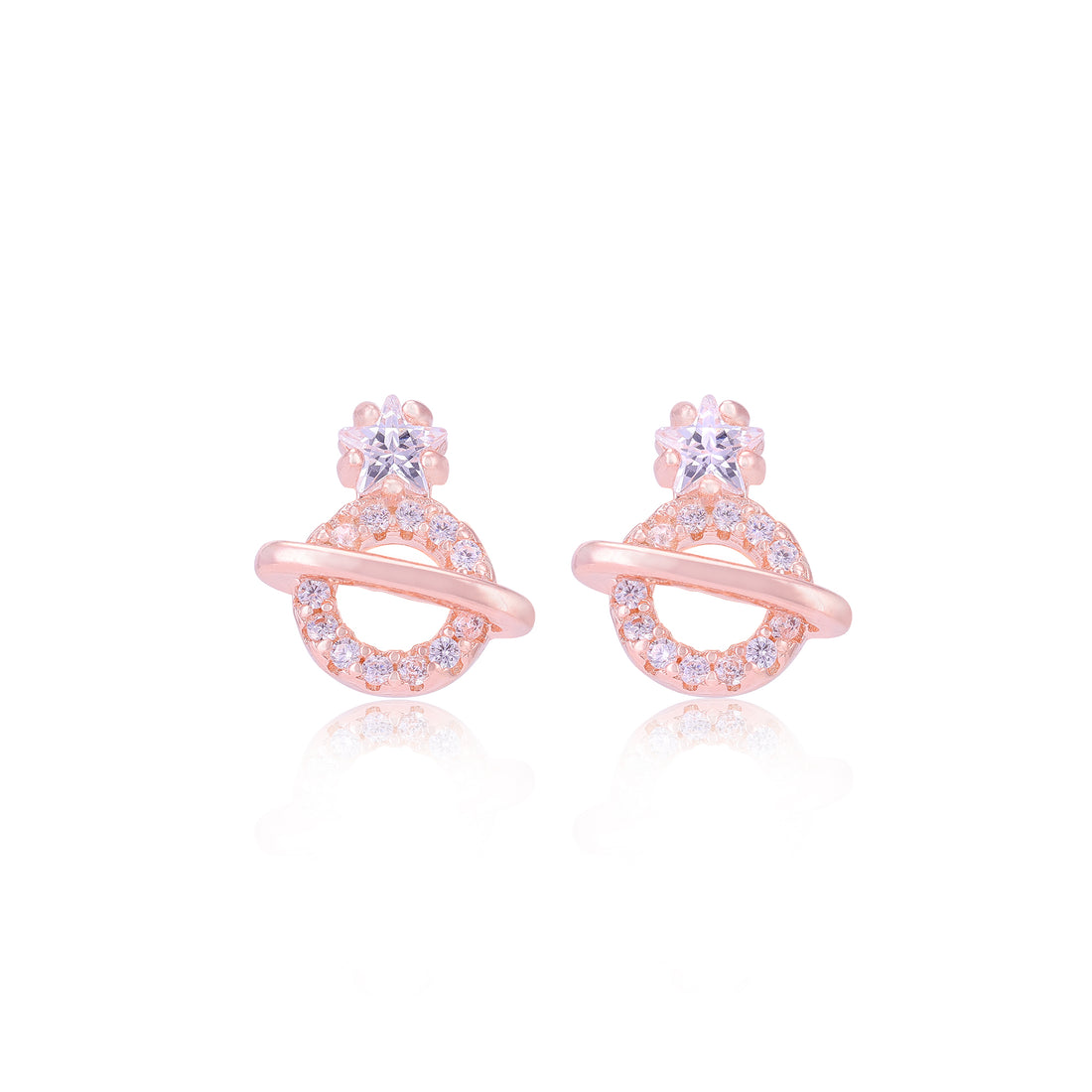 925 Sterling Silver Ringed Orb Earrings For Women