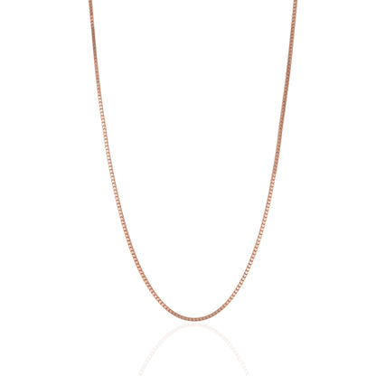 925 Sterling Silver Rose Gold Plated Fusion Matrix Link Chain for Men