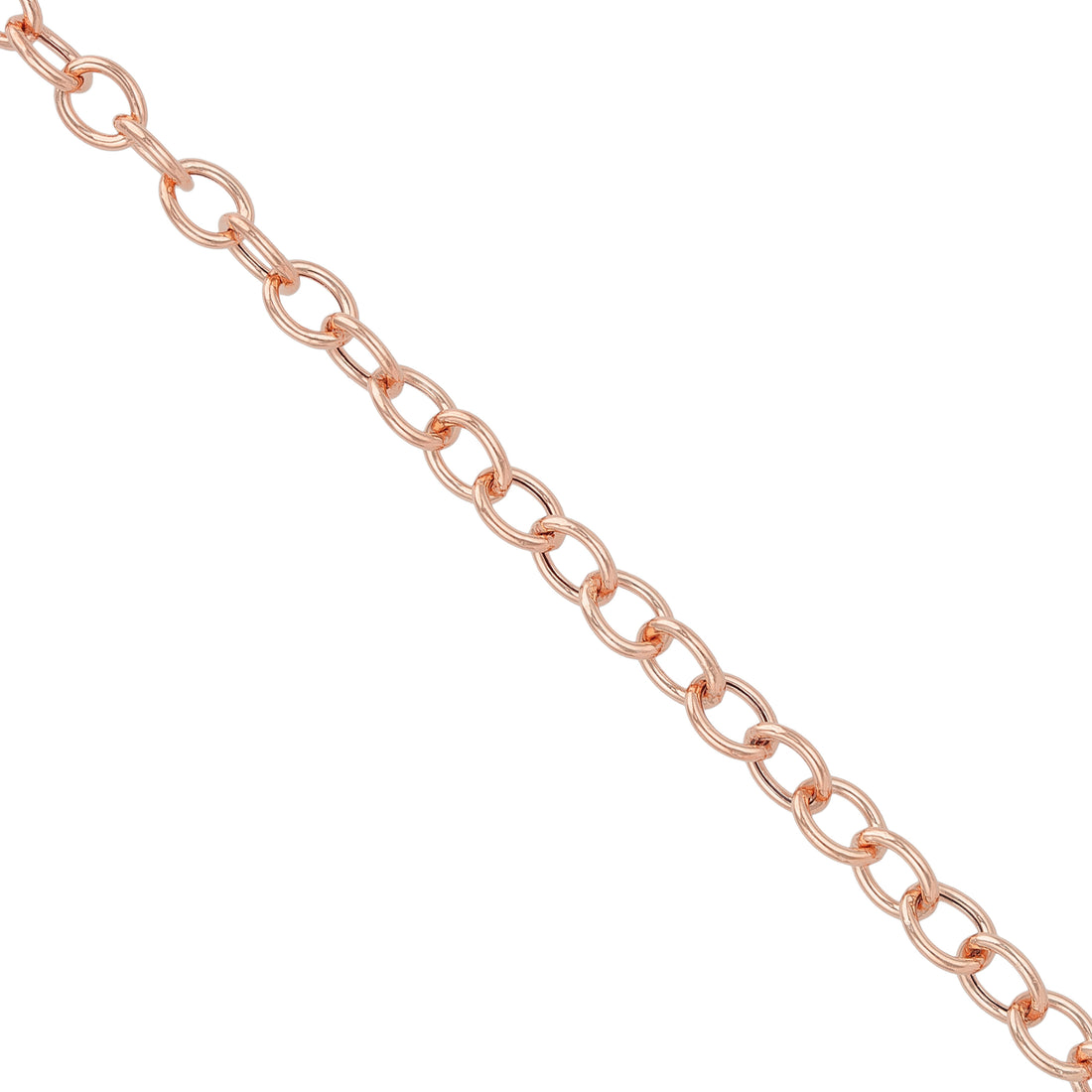 925 Sterling Silver Rose Gold Plated Halo Circle Bracelet for Men