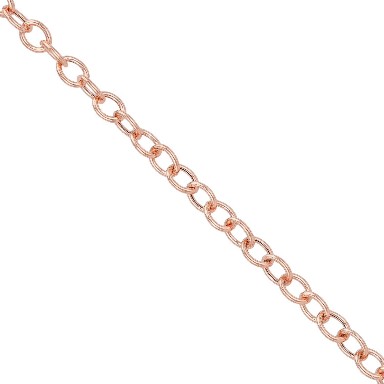 925 Sterling Silver Rose Gold Plated Halo Circle Bracelet for Men