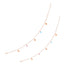 925 Sterling Silver Rose Gold Plated Halo Kite Drops Anklets For Women