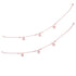 925 Sterling Silver Rose Gold Plated Heart Drop Charm Bracelet for Women