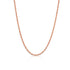 925 Sterling Silver Rose Gold Plated Interlace Luxe Link Chain for Men