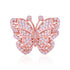 925 Sterling Silver Rose Gold Plated Intricate Butterfly Statement Ring for Women
