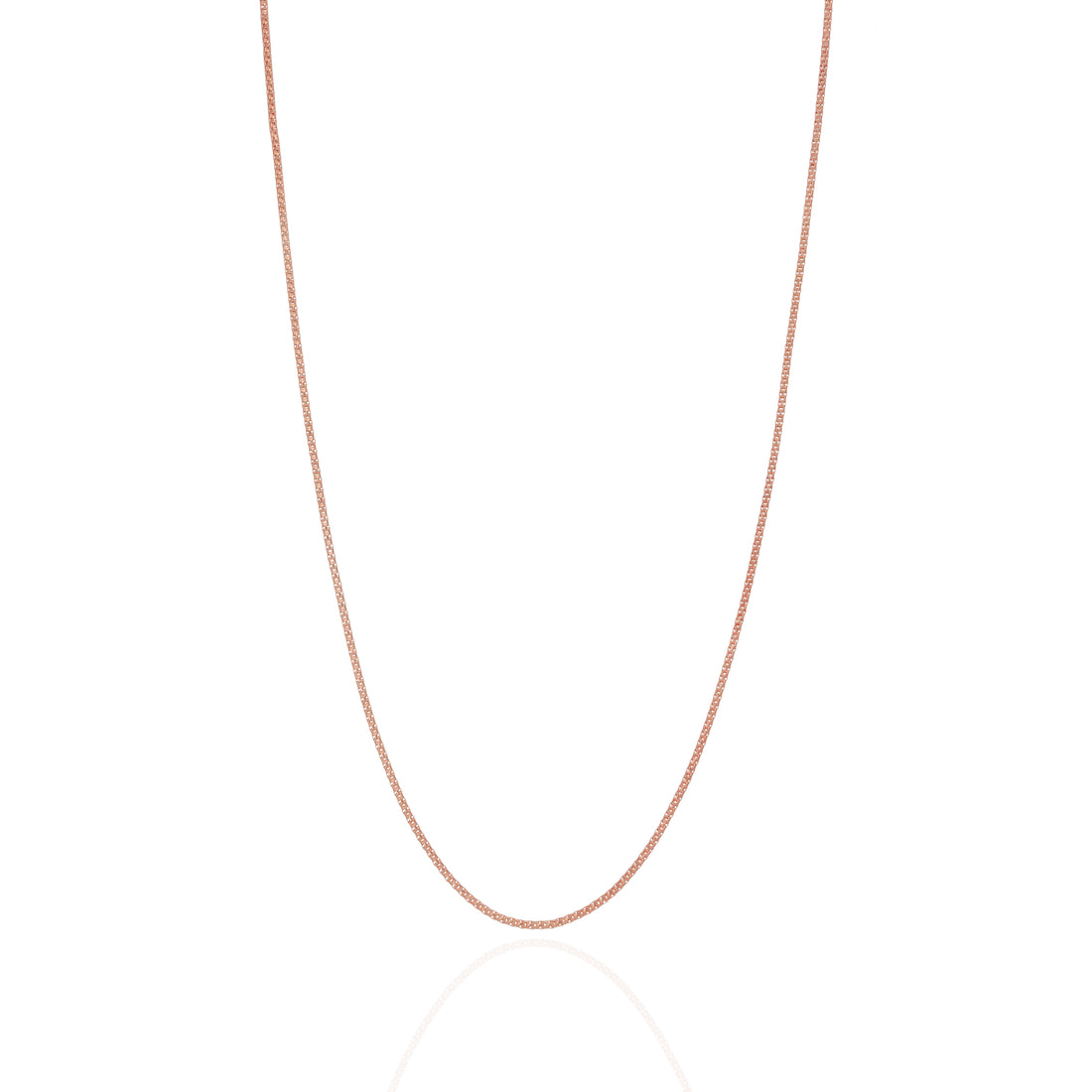 925 Sterling Silver Rose Gold Plated Lattice Flex Chain for Men