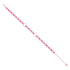 925 Sterling Silver Rose Gold Plated Link Pink Baguette Stones Circular Halo Accents Stones Bracelet for Women