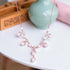 925 Sterling Silver Rose Gold Plated Pearl Blossom Cascade Necklace for Women
