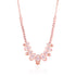 925 Sterling Silver Rose Gold Plated Rosy Horizon Petal Neckalce for Women