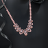 925 Sterling Silver Rose Gold Plated Rosy Horizon Petal Neckalce for Women