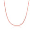 925 Sterling Silver Rose Gold Urban Grid Element Chain for Men