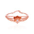 925 Sterling Silver Rosegold Elegant Blossom Lace Kada For Women