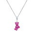 925 Sterling Silver Rosey Teddy Pendant For Kids