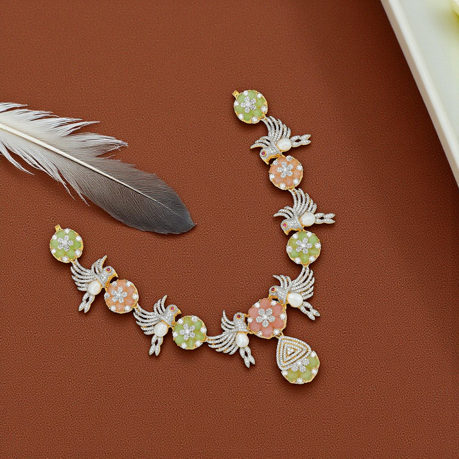 925 Sterling Silver Royal Aviary Necklace for Women