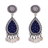 925 Sterling Silver Royal Blue Enamel Earring