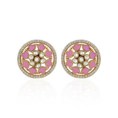 925 Sterling Silver Royal Floral Radiance Earring for Women