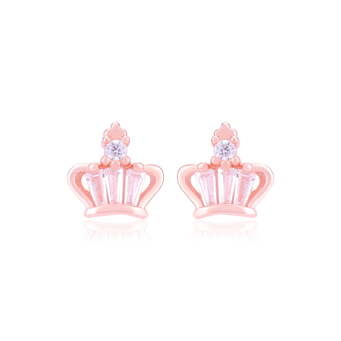 925 Sterling Silver Royal Helix Crown Earrings For Women