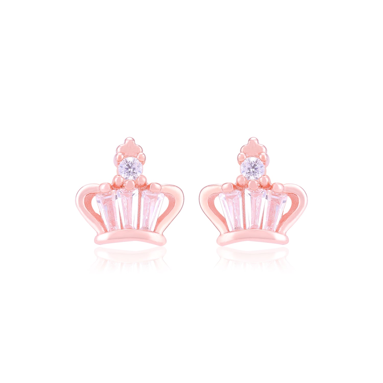 925 Sterling Silver Royal Helix Crown Earrings For Women