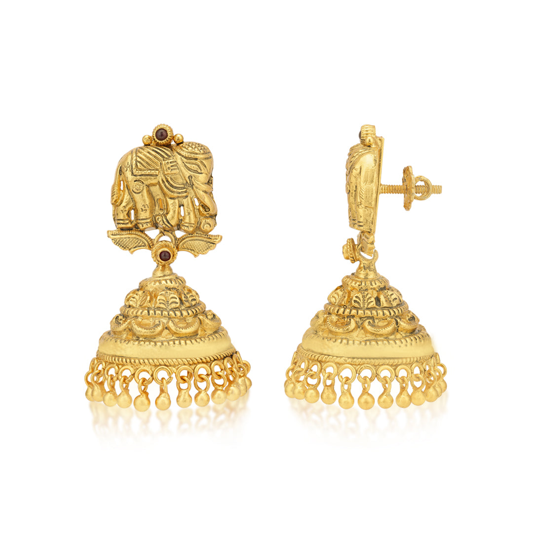 925 Sterling Silver Royal Jhumka Earring