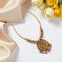 925 Sterling Silver Royal Round Medallion Temple Haaram for Women