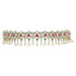 925 Sterling Silver Ruby Emerald Cut Pearl Drop Necklace For Women